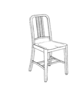 A drawing of a chair
Description automatically generated